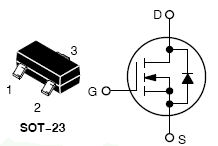MGSF1N02LT1, Power MOSFET 750 mAmps, 20 Volts N?Channel SOT?23